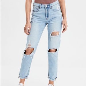 American Eagle high waist ripped jeans